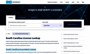 Southcarolina.licensesearch.org thumbnail