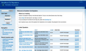 Southerncalspeakers.org thumbnail