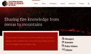 Southernrockiesfirescience.org thumbnail