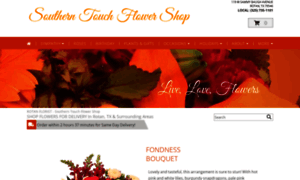 Southerntouchflowershop.net thumbnail