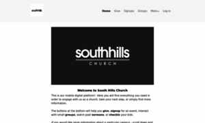 Southhillschurch.churchcenter.com thumbnail