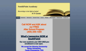 Southpointacademyandlearningcenter.com thumbnail