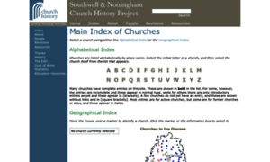 Southwellchurches.nottingham.ac.uk thumbnail