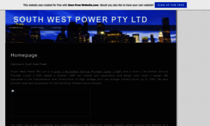 Southwestpower.page.tl thumbnail