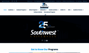 Southwestuniversity.edu thumbnail