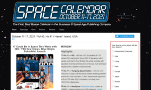 Spacecalendar.com thumbnail