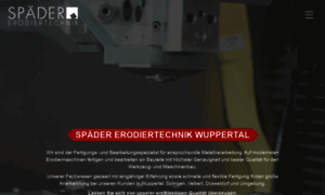 Spaeder-erodiertechnik.de thumbnail