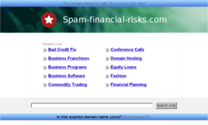 Spam-financial-risks.com thumbnail
