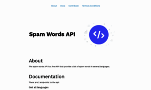 Spam-words.com thumbnail