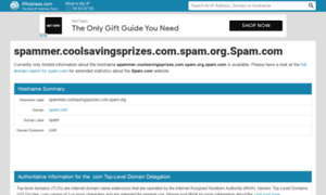 Spammer.coolsavingsprizes.com.spam.org.spam.com.ipaddress.com thumbnail