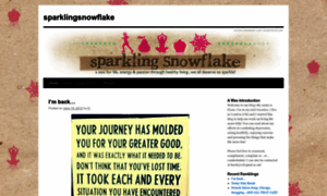 Sparklingsnowflake.wordpress.com thumbnail