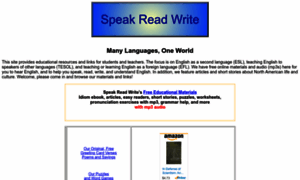 Speak-read-write.com thumbnail