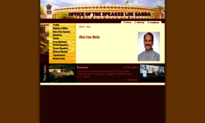 Speakerloksabha.nic.in thumbnail