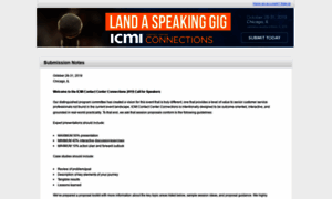 Speakers.icmi.com thumbnail