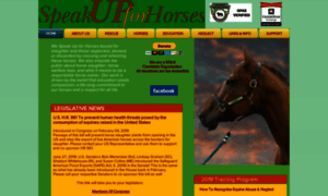 Speakupforhorses.org thumbnail