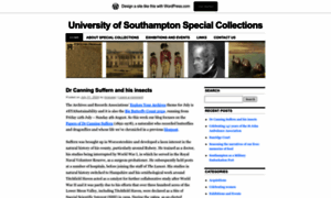 Specialcollectionsuniversityofsouthampton.wordpress.com thumbnail