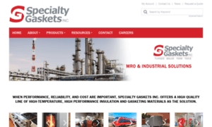 Specialtygaskets.com thumbnail