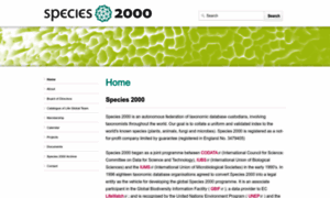 Species2000.org thumbnail