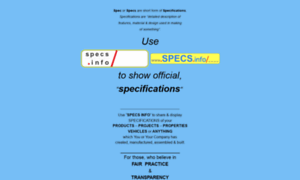 Specinfo.in thumbnail