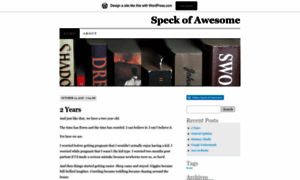 Speckofawesome.wordpress.com thumbnail