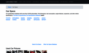Specs.cars-directory.net thumbnail