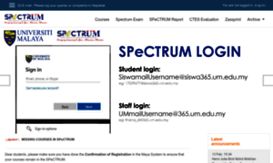 Spectrum.um.edu.my thumbnail