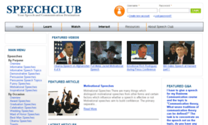 Speechclub.com thumbnail