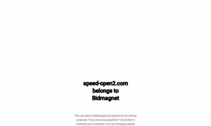 Speed-open2.com thumbnail