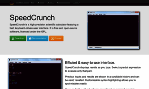 Speedcrunch.org thumbnail