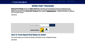 Speedposttrack.in thumbnail