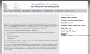 Speedposttracking.net.in thumbnail