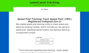 Speedposttrackingindia.in thumbnail