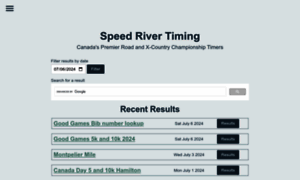 Speedrivertiming.com thumbnail