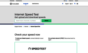 Speedtest.centurylink.net thumbnail