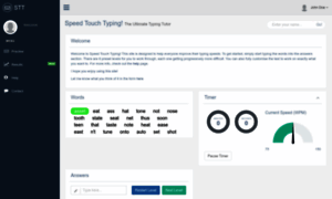 Speedtouchtyping.com thumbnail