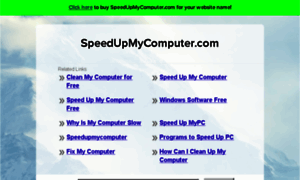 Speedupmycomputer.com thumbnail
