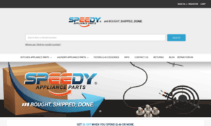 Speedyapplianceparts.com thumbnail