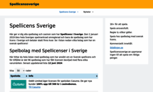 Spellicenssverige.se thumbnail
