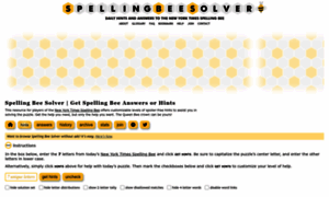 Spellingbee.info thumbnail