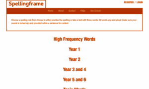 Spellingframe.co.uk thumbnail