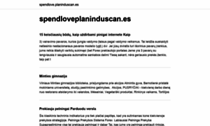 Spendlove.planinduscan.es thumbnail