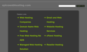 Spicewebhosting.com thumbnail