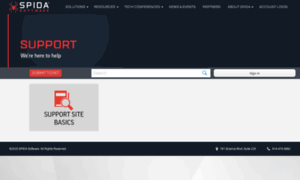 Spidasoftware.zendesk.com thumbnail