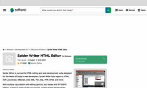 Spider-writer-html-editor.en.softonic.com thumbnail