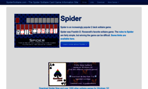 Spidersolitaire.com thumbnail