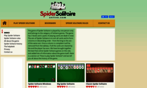 Spidersolitaireonline.com thumbnail