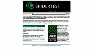 Spidertest.com thumbnail