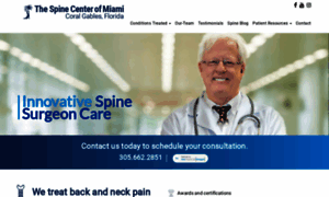 Spinecentermiami.com thumbnail