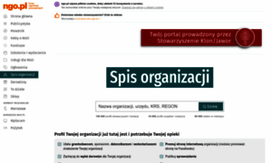 Spis.ngo.pl thumbnail