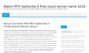 Splitsvilla9winner.com thumbnail